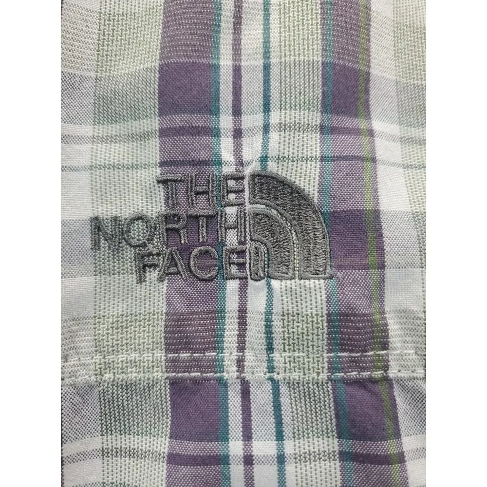 The North Face collared plaid men’s button front shirt